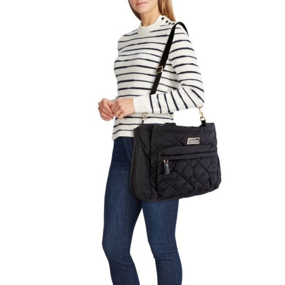 Marc Jacobs Quilted Nylon Baby Diaper Bag Travel Commute Duffle Black - Picture 2 of 16